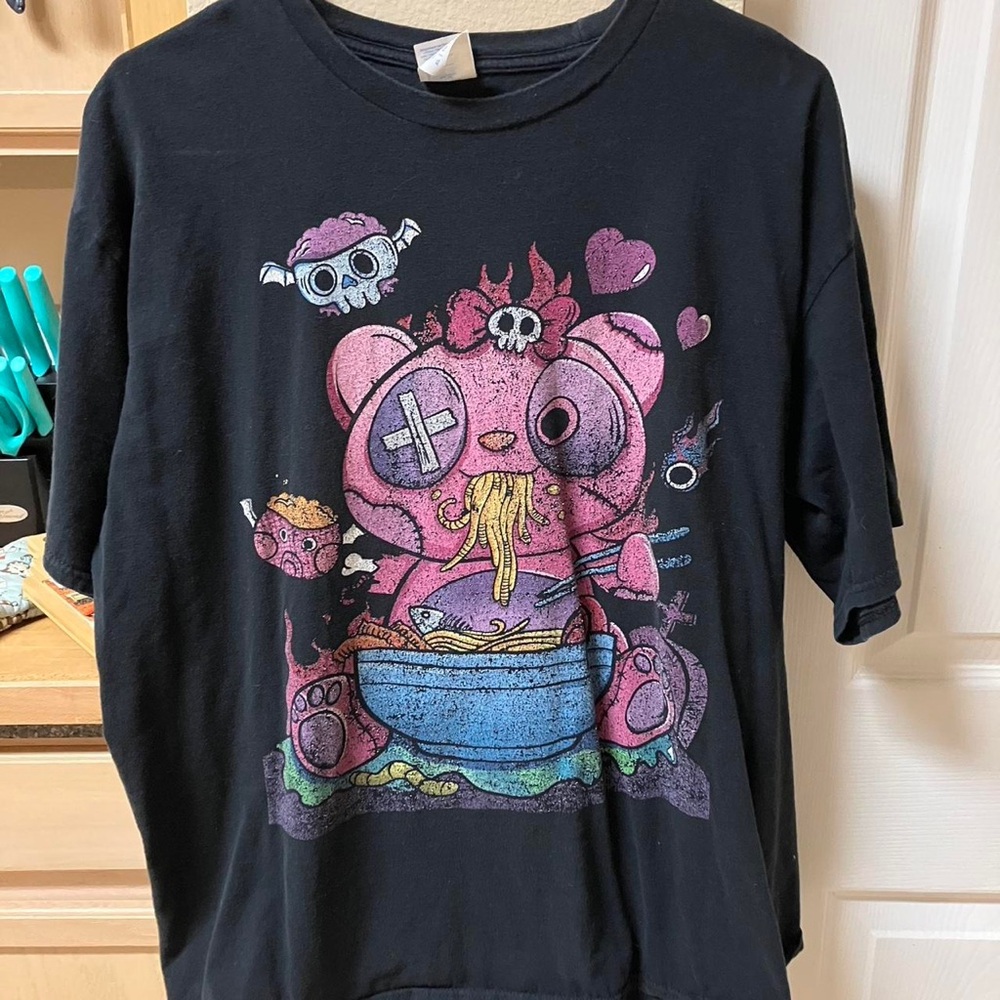 Black Graphic Kids T-Shirt